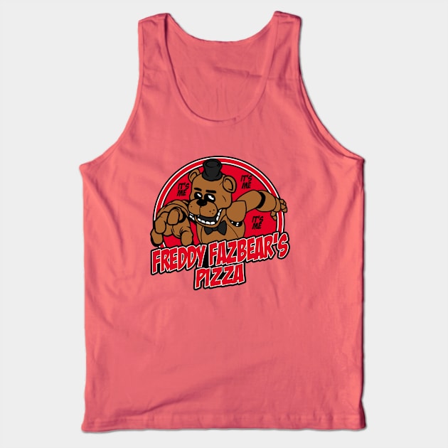 Freddy Fazbear's Pizza Tank Top by carloj1956